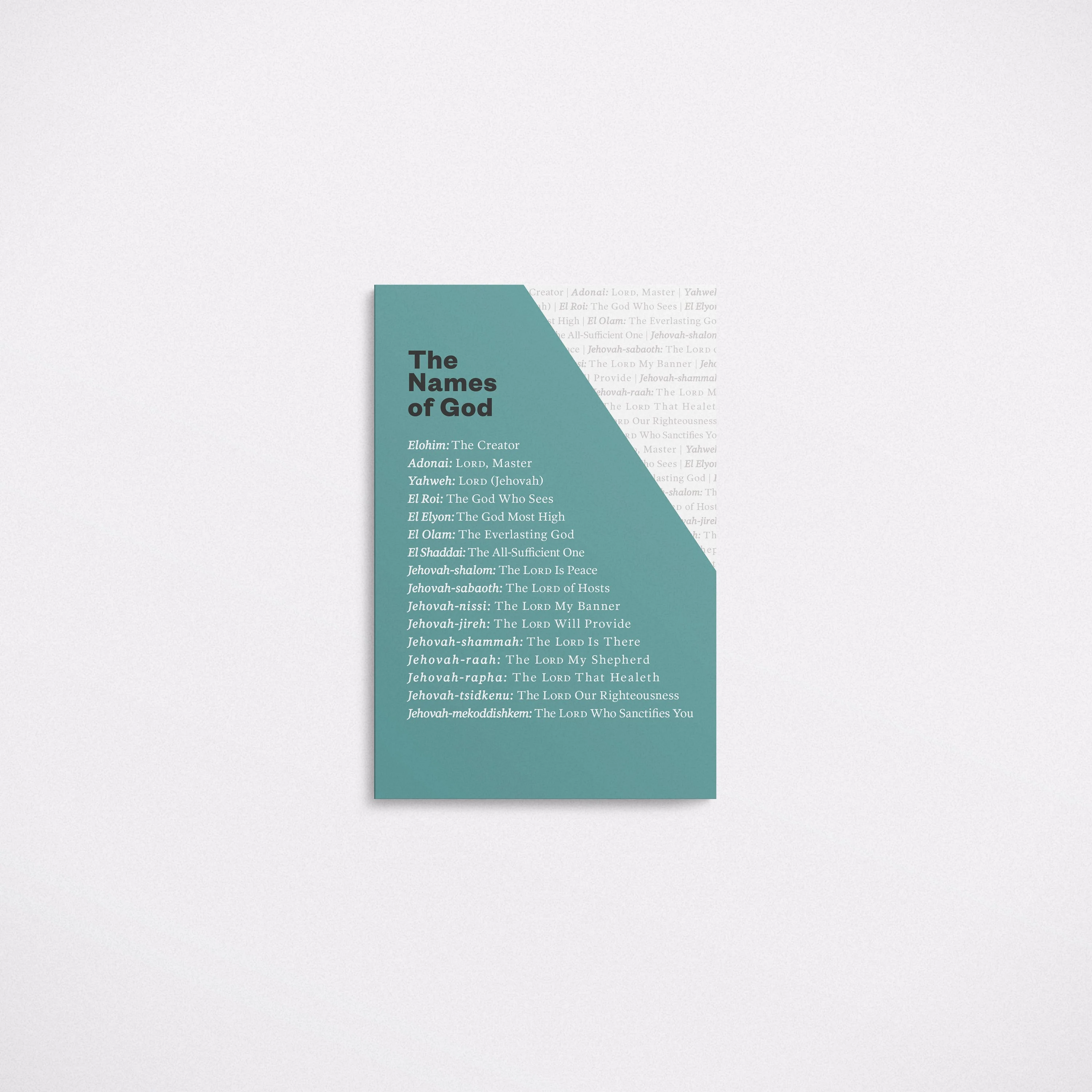 NAMES OF GOD-NOTECARDS